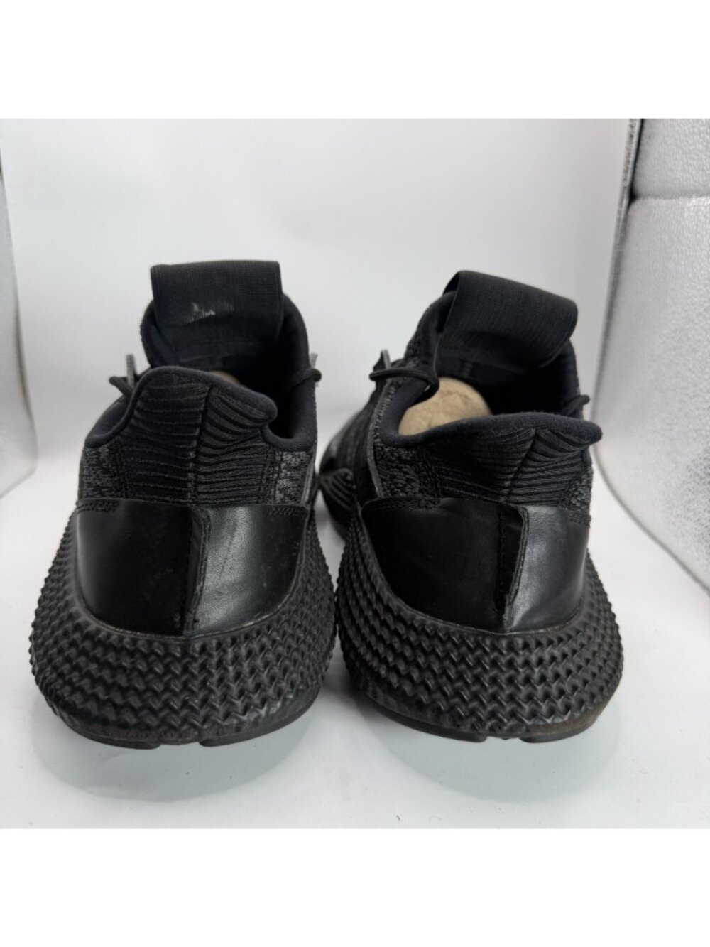 Adidas Prophere Mens Black Sneakers Size 10.5 Stylish Knit Upper & Textured Sole - Picture 5 of 8